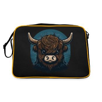 Tête de bébé yak - Sac Retro - noir/or - Dos