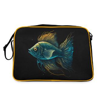 Un poisson - Sac Retro - noir/or - Dos