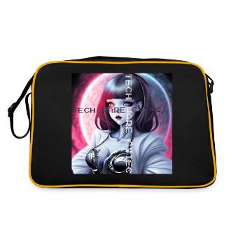 🌙 Embrassez le clair de lune au néon 🌙 - Sac Retro - noir/or - Dos