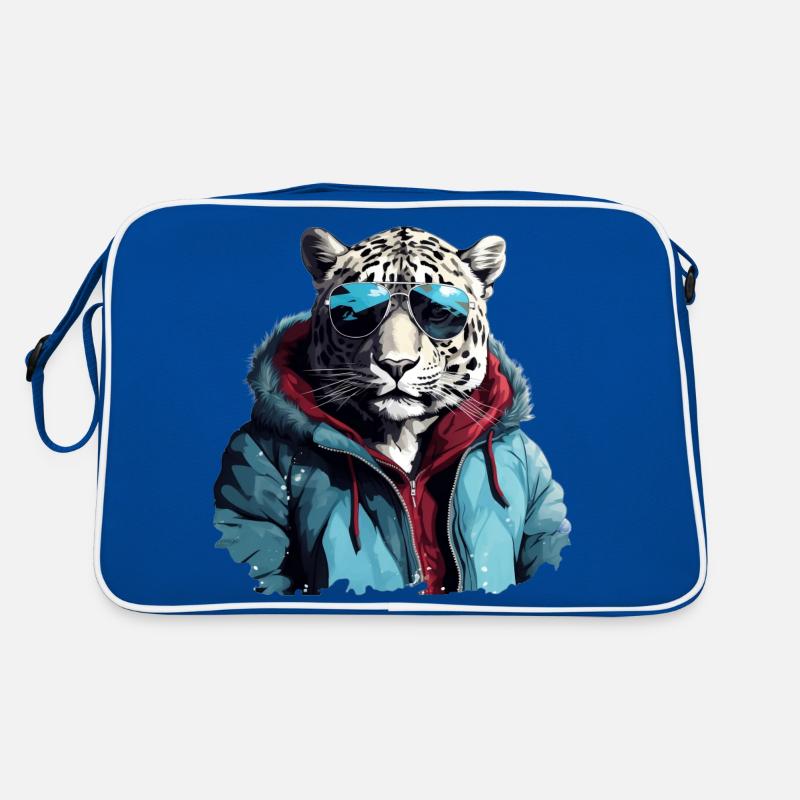 Street Style Snow Leopard | Leopard Lovers Retro Bag
