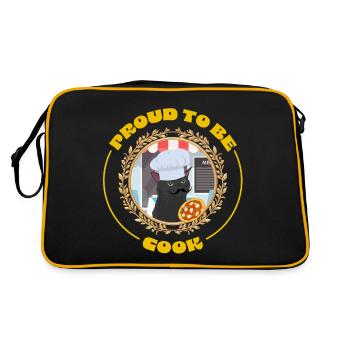 Proud to be Cook - Retro Bag - black/gold - Back