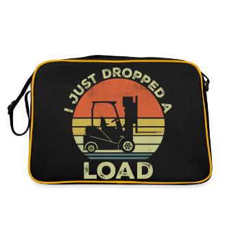 I Just dropped a load - Sac Retro - noir/or - Dos