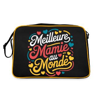 Meilleure mamie au monde - Sac Retro - noir/or - Dos