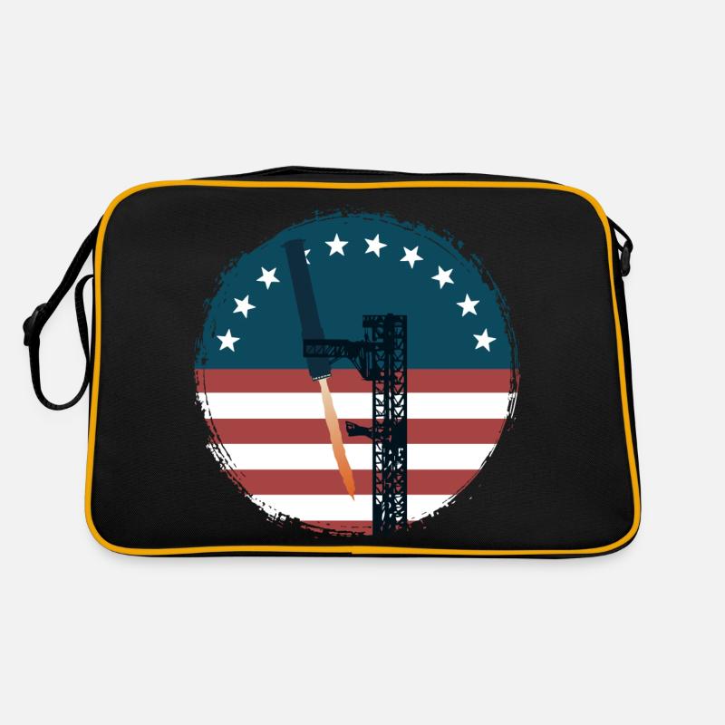 Voyage dans l’espace - fusée - bras de préhension - interception Sac Retro