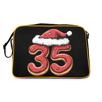 35 Number Christmas Cookie - Retro Bag - black/gold - Back