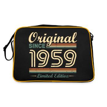 Original 1959 Vintage cadeau d'Anniversaire Rétro - Sac Retro - noir/or - Dos