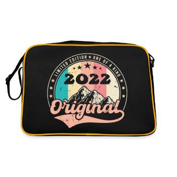 Geburtstagsgeschenk 2022 Frauen | Jahrgang 2022 - Retro Tasche - Schwarz/Gold - Hinten