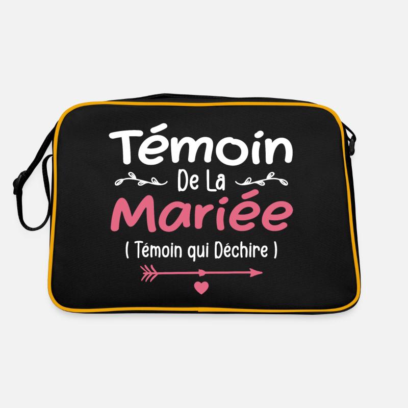 Témoin de la Mariée Témoin qui Déchire Sac Retro