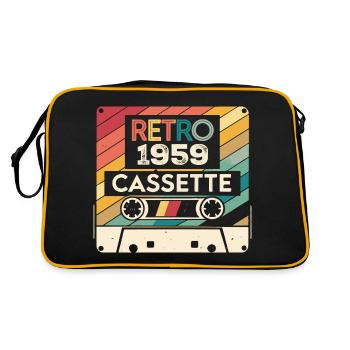 Retro 1975 Vintage 1959 - Cadeau Anniversaire 1959 - Sac Retro - noir/or - Dos