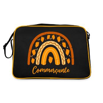 Elue meilleure commerçante | Idée Cadeau commerçan - Sac Retro - noir/or - Dos