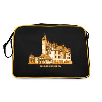 Château de Basedow Mecklembourg-Poméranie-Occidentale Malchin - Sac Retro - noir/or - Dos