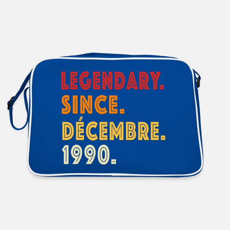 Décembre 1990 - Anniversaire en décembre Sac Retro