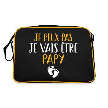 Je peux pas je vais être papy - Sac Retro - noir/or - Dos