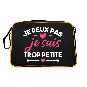 J'peux pas je suis trop petite - Sac Retro - noir/or - Dos