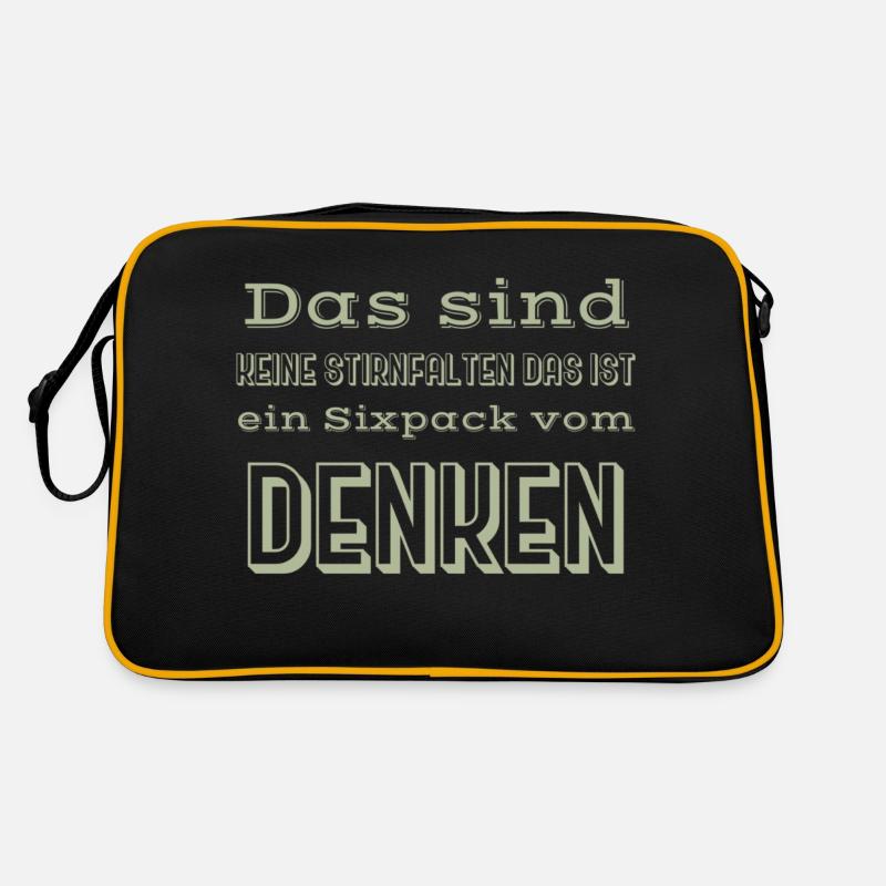 sixpack spruch Retro Tasche