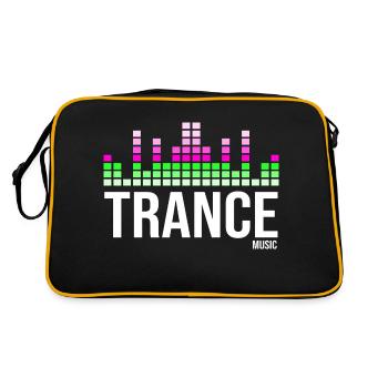 Trance music logo - Retro Bag - black/gold - Back