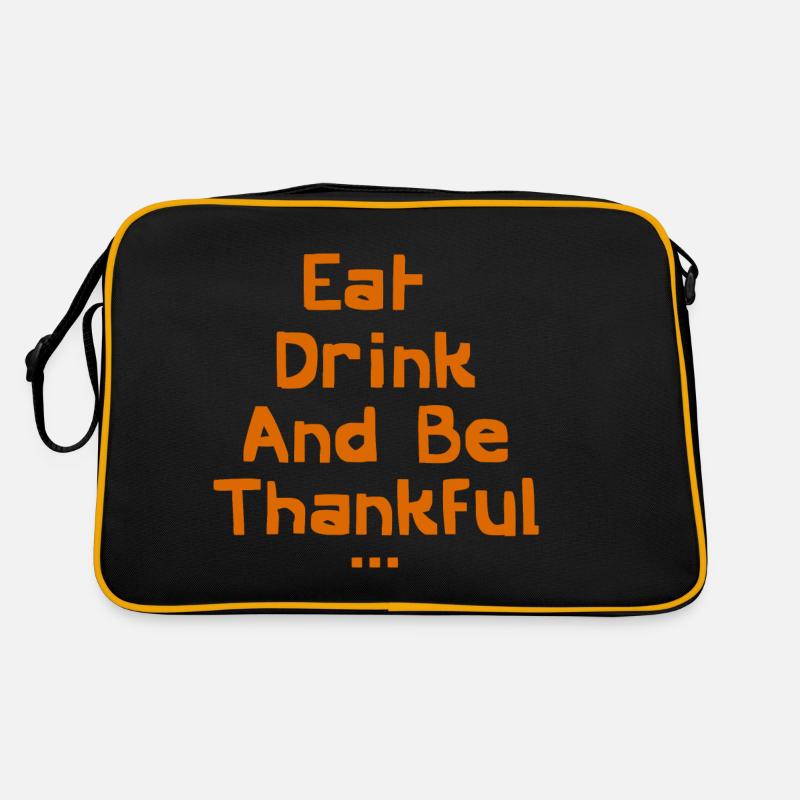 Eat Drink and Be Thankful Sac Retro