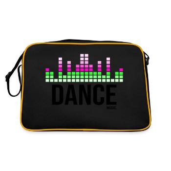 Dance music - Retro Bag - black/gold - Back