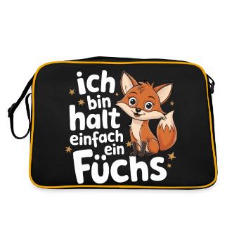 Renard, Renards, Animal Sauvage, Animal De La Forêt, Renard Rouge - Sac Retro - noir/or - Dos