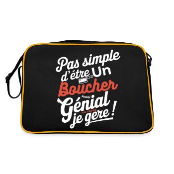 Butcher also awesome - Retro Bag - black/gold - Back