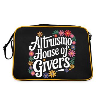 Altruisme Don désintéressé Donner d’école - Sac Retro - noir/or - Dos