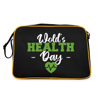 Journée mondiale de la santé - Sac Retro - noir/or - Dos