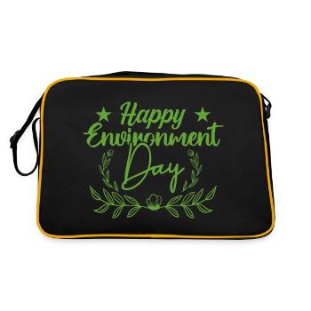 Journée mondiale de l’environnement - Sac Retro - noir/or - Dos