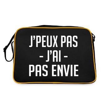 j'peux pas j'ai pas envie - Sac Retro - noir/or - Dos