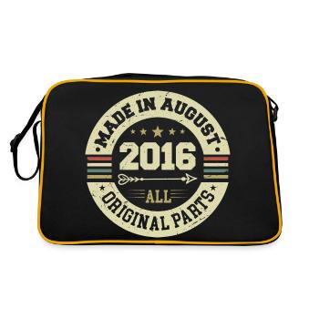 Août 2016 Cadeau d’anniversaire Août 2016 Août - Sac Retro - noir/or - Dos