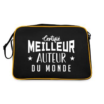 Certifié le meilleur Auteur du monde - Sac Retro - noir/or - Dos