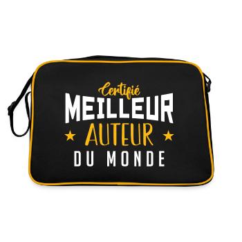 Certifié le meilleur Auteur du monde - Sac Retro - noir/or - Dos