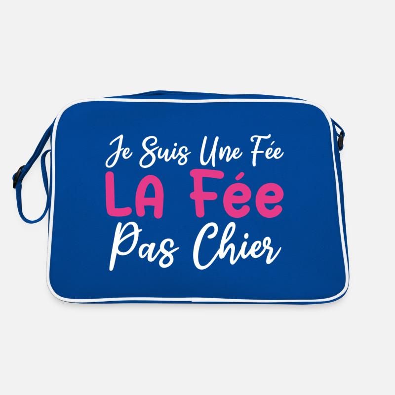 Je suis une fée la fée pas chier Sac Retro