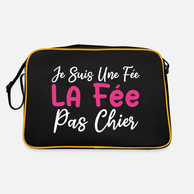 Je suis une fée la fée pas chier Sac Retro