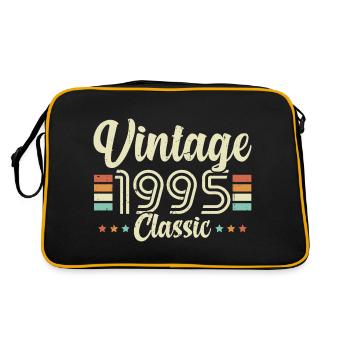 Vintage 1995 Classic, Cadeau D'anniversaire 28 Ans - Sac Retro - noir/or - Dos