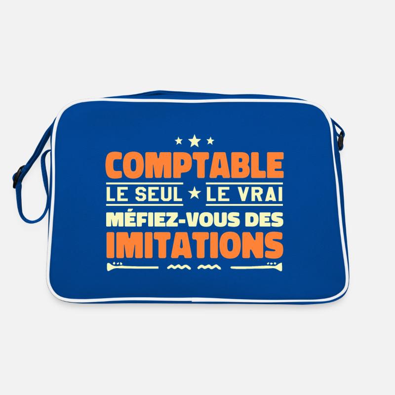 Comptable le seul. Comptable le vrai. Comptable Sac Retro