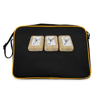 Kokain - Cocaine Bricks - Retro Bag - black/gold - Back