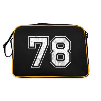 Number 78 - Retro Bag - black/gold - Back