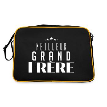 meilleur grand frère - Sac Retro - noir/or - Dos
