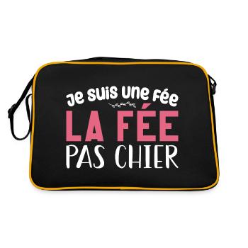 Je Suis Une Fée, La Fée Pas Chier - Sac Retro - noir/or - Dos
