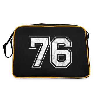 Numéro 76 - Sac Retro - noir/or - Dos