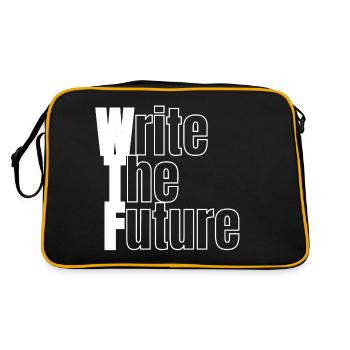 WTF - Write The Future - Retro Bag - black/gold - Back