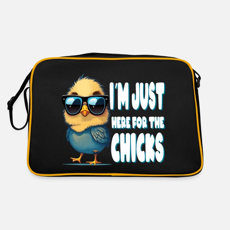 Je suis juste ici pour les poussins mignon conception de Pâques Sac Retro