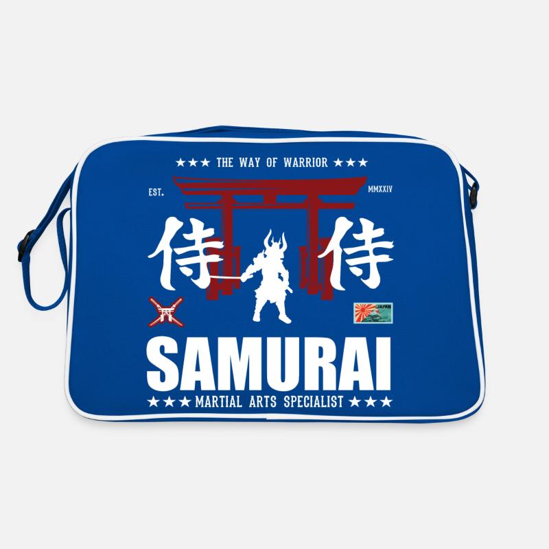 Conception d’arts martiaux de samouraï cool avec Kanji Sac Retro