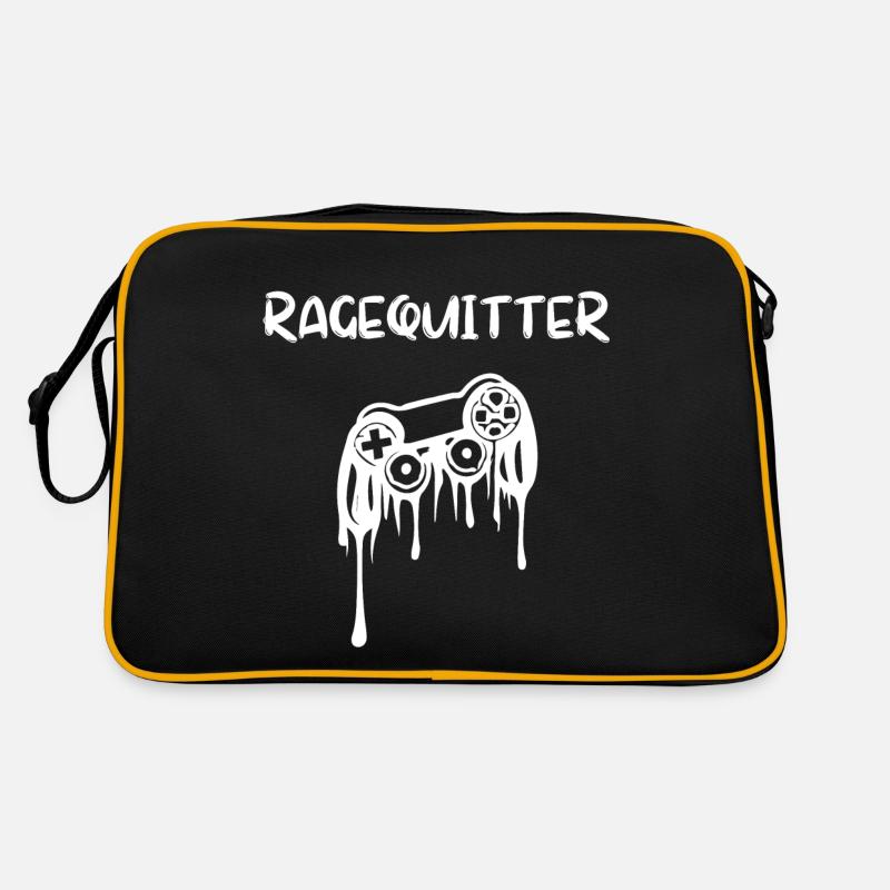 Ragequitter - Sac Retro - noir/or