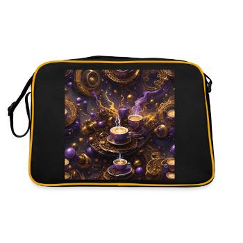 Infinite Coffee - Retro Bag - black/gold - Back