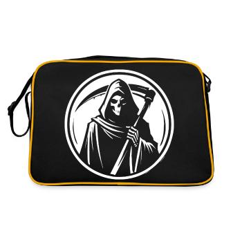La Faucheuse – Sombre silhouette de la mort - Sac Retro - noir/or - Dos