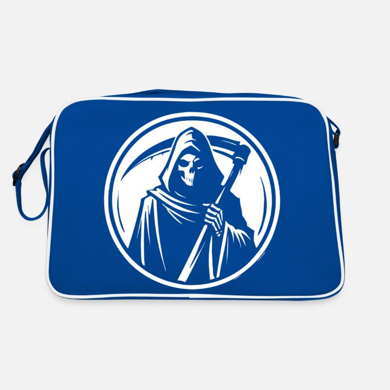 Der Sensenmann – Dunkle Silhouette des Todes Retro Tasche