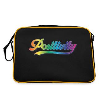 Positivity - Retro Bag - black/gold - Back
