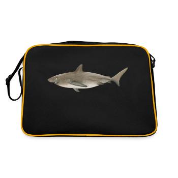 Requin Bronze - Sac Retro - noir/or - Dos