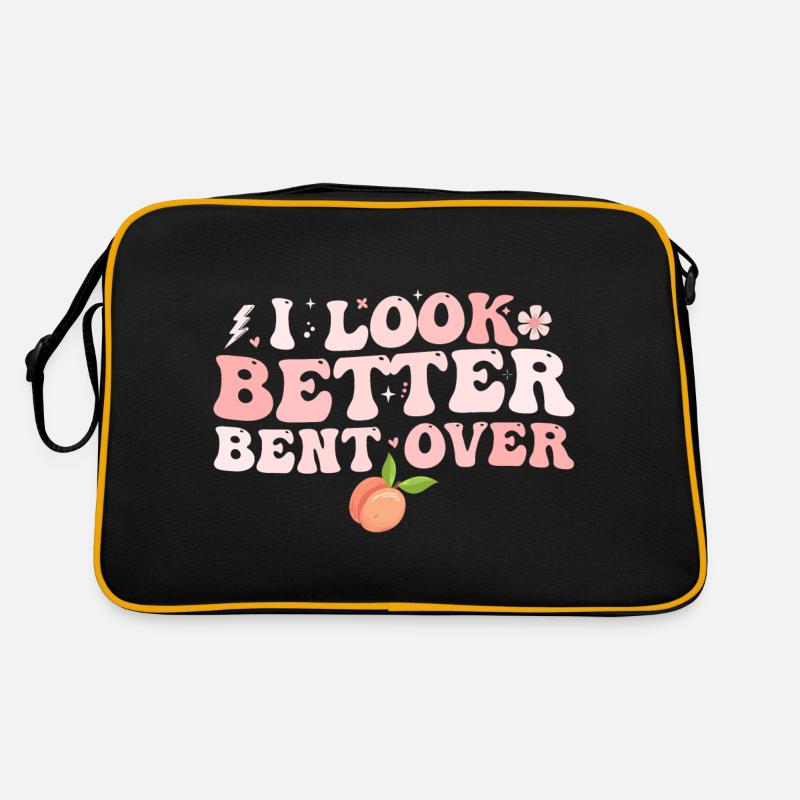 Ich sehe besser gebeugt aus Retro Tasche
